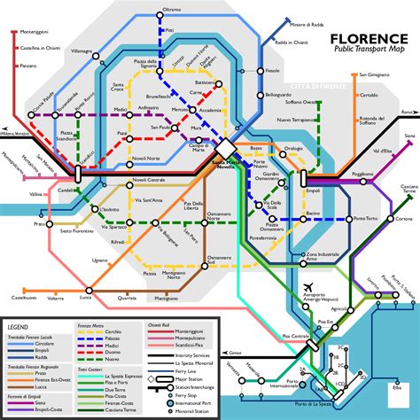 florence italy public transportation map.